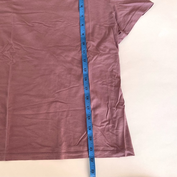 Mauve Crewneck Short Sleeve Tee - Picture 6 of 7